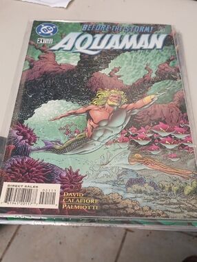 DC Comics Aquaman Comic Book - Green/Blue/Purple Cover In A Sleeve